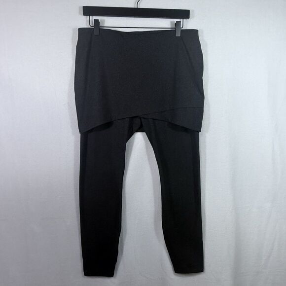 Cabi Crossover Dark Gray Skirted M'Leggings Size M Stretch Modest Athleisure - Picture 1 of 9